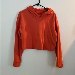 lululemon athletica Vibrant Orange Cropped Sweatshirt
